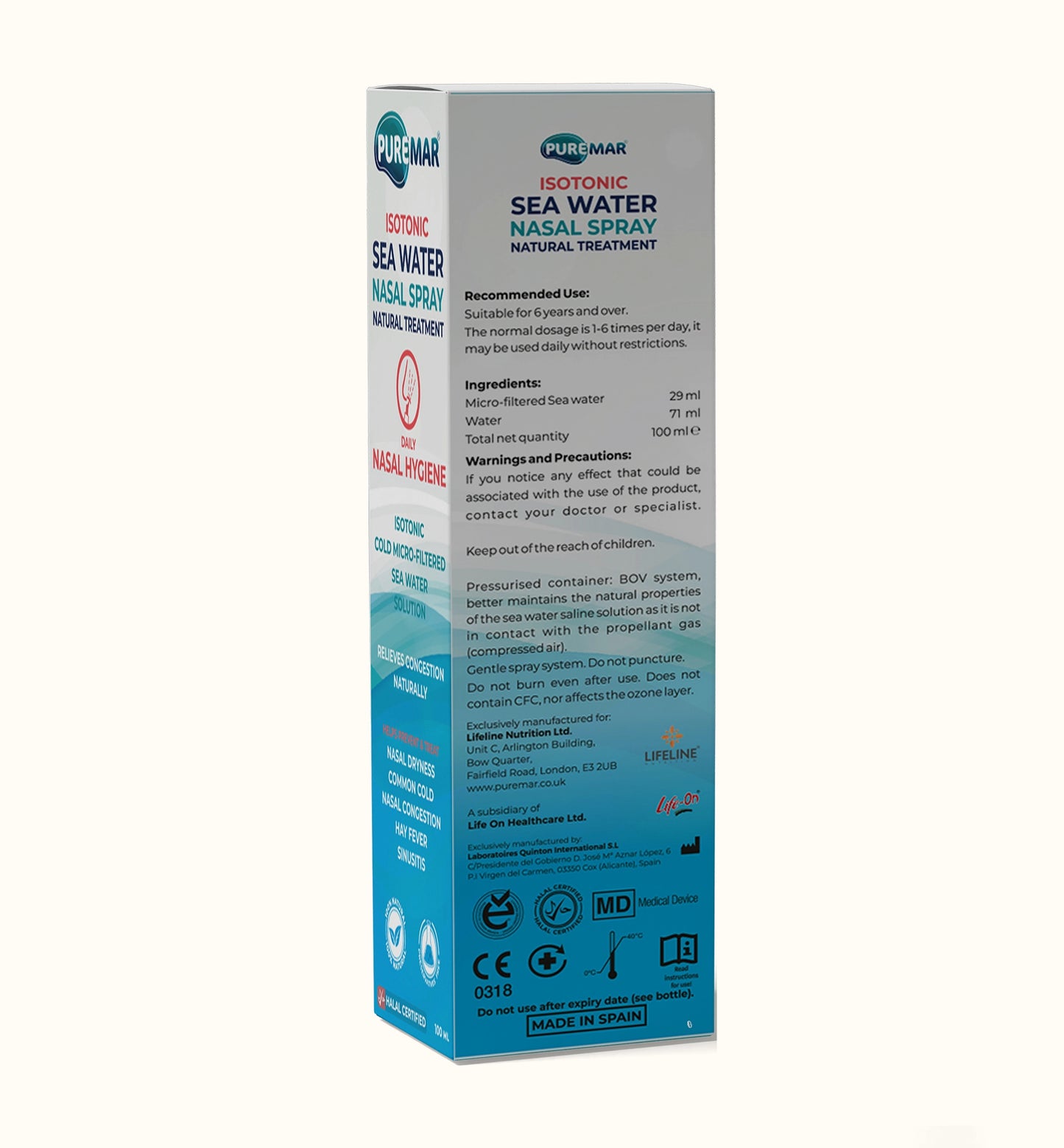 Isotonic Sea Water Nasal Spray