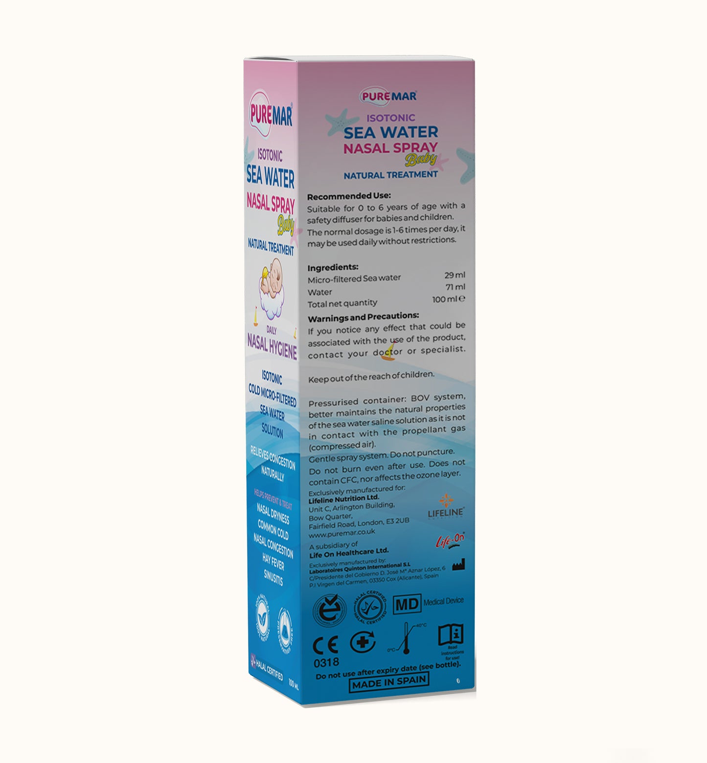 Isotonic Sea Water Nasal Spray (Baby)