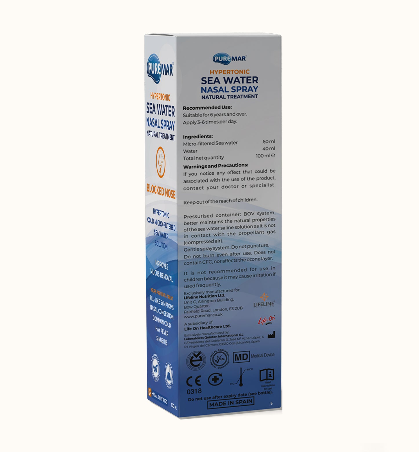 Hypertonic Sea Water Nasal Spray